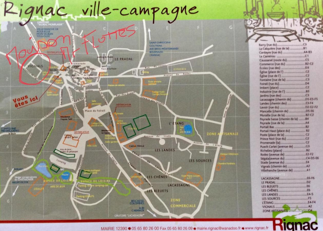 Chambre Independante + Sanitaire Pres Centre Ville Rignac  Exterior photo